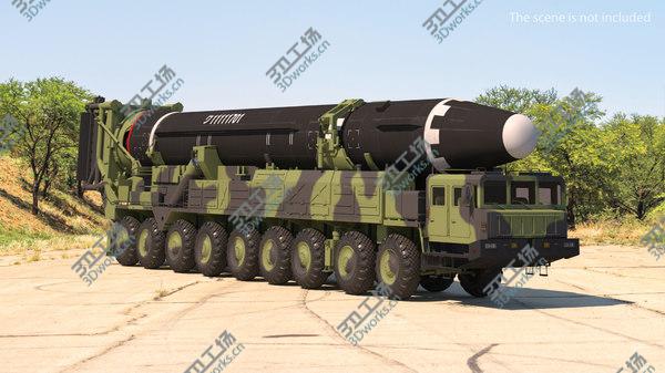 images/goods_img/20210312/3D Hwasong-15 Transporter Erector Vehicle with Intercontinental Ballistic Missile Clean/1.jpg